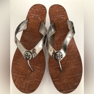Size 8.5 Tory Burch Wedge Sandals
